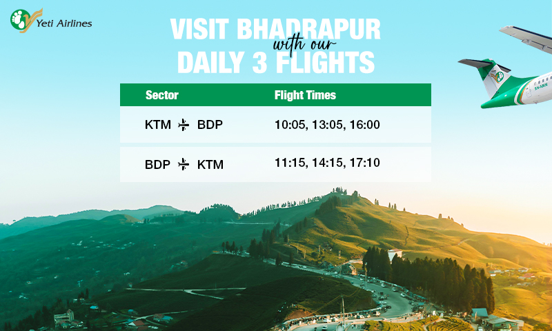 Kathmandu to Bhadrapur Flight