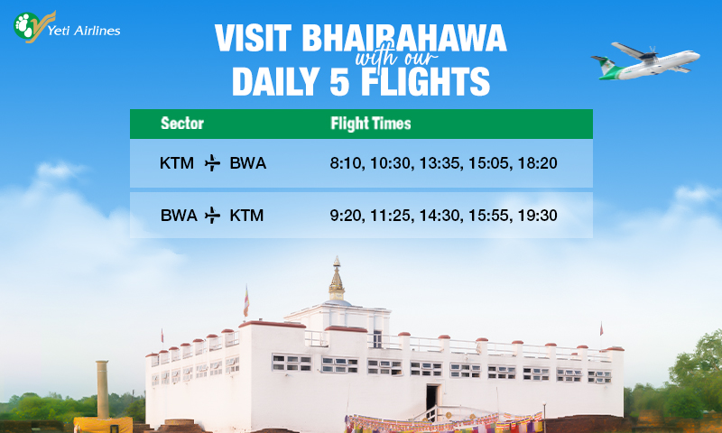 Kathmandu to Bhairahawa Flight